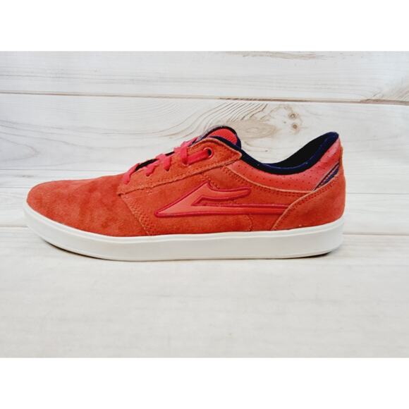 Lakai - Linden Red & Blue Suede Skateboard Shoes Mens sz 8.5 - Picture 8 of 16